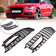 RS4 Style Honeycomb Mesh Fog Light Grille Cover Bezel Fits Audi A4 B8 2009~2012 (for: Audi)