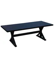 Courtyard Casual Santorini Rectangle Dining Table With Umbrella Hole