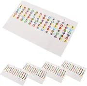 ULDIGI 5pcs Guitar Fretboard Stickers Transparent Note Labels for Beginners Easy Apply and Remove Accurate Note Location Compatible with Various Guitar Models Enhance Learning Experience