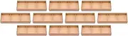 Shokado, Set of 10, 3 Compartments for Daito Bento Box, Rubber Wood Inner Cream