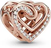 [PANDORA] Sparkling Entwined Hearts charms