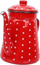 SHOWERORO Stylish Vintage Coffee Pot 1.5l Enameled Kettle Tea Water Kettle for Daily Use Personal Parties