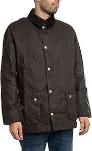 [Barbour] Men's Ashby Wax Jacket, Brown, 3XL