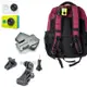 小米小蟻運動相機配件 背包夾 360度多功能調節夾子 gopro4配件