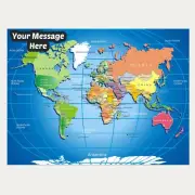 World Map ICING edible image cake topper personalised decoration sheet globe A4