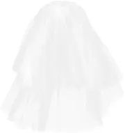 LeoLeoii Bridal White Veil Veils Bride Veil Wedding Gown The Veil Civil Wedding Dresses for Bride Wedding Robe White Wedding Dress Lace Veil Bridal Veil Cathedral Wedding Veil Mesh
