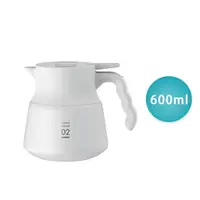 在飛比找樂天市場購物網優惠-HARIO V60不鏽鋼保溫咖啡壺PLUS–白色 600ml
