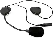 [YANGYIYANG] 2 Pin Finger PTT Motorcycle Helmet Radio Headset Microphone Fit for Kenwood 3207 Fit for BAOFENG UV5R UV5RA Ham Radio Walkie Talkie walkie talkies headsets (Color : Black)
