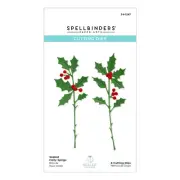 Sealed Holly Sprigs Etched Dies,
