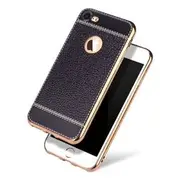 Bakeey?&bdquo;? Litchi Grain Plating TPU Silicone Ultra Thin Shockproof Cover Case for iPhone 7 4.7 Inch 41 BROWN