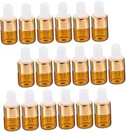 Sturdy Glass Mini Bottles Essential Oil Holder Dropper Refillable Perfume Bottles Set Random