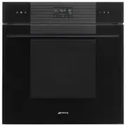 Smeg Pyrolytic Oven with Clock - Black