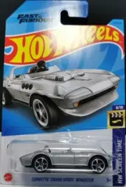 Hot Wheels 2023 Corvette Grand Sport Roadster Fast & Furious SILVER