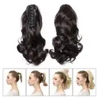 Short Claw Clip In Pony Tail Curly Hair Extension Natural Ponytail Real As Human