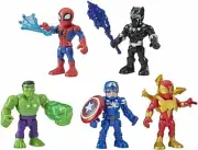 Playskool Heroes Marvel Super Hero Adventures 5-Inch Action Figure 5-Pack,...