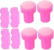 LALADEFIEE 4 Set Nail Art Stamping Tool French Manicure Stamp Nail Manicure Supplies Australia