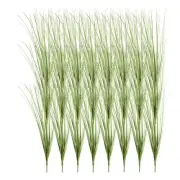 24Pcs Artificial Grass Plants, 20.5" Plastic Fake Wheat Grass Greenery, Green