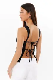 [Supré] Supré - Remi Backless Top - Black L BLACK