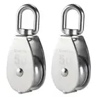 2pcs Pulley Cable Attachment Crane Pulley Pulley Lift System