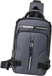 [UxicRuya] Shoulder Bag Travel USB Charging Storage Bag Casual Hiking Handbag Backpack