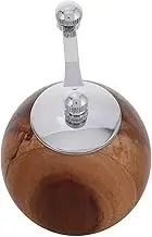 Milisten Portable Mini Manual Wooden Pepper Grinder with Crank Handle for Kitchen BBQ and Outdoor Camping Durable and Easy to Use for Grinding Various Peppers