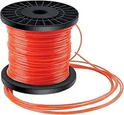 Trimmer Line Lawn Mowing Line 5-Sided Nylon Grass Trimmer Thread Diameter 2.4 mm x 100 m Orange Red