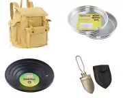 Ultimate Prospecting Kit PRO (Aluminium Sieve Set, Gold Pan, Shovel, Rucksack)