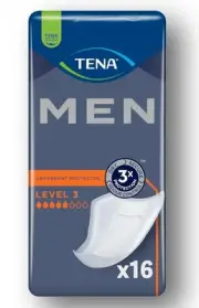 Tena Men Level 3 Absorbent Protector Incontinence Guards 16 Count