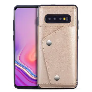 Samsung Galaxy S10+ S10 S10e S9+ S9 S8+ S8 保護殼相片層插卡背蓋手機殼含掛繩