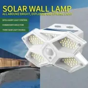 1pc Solar Lights Outdoor Waterproof Wall Lamp Garden Decor Landscape Lighting
