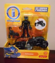 IMAGINEXT Fisher-Price DC Super Friends CATWOMAN w/ Cycle & Cat 2013