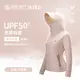 UPF50+防曬冰感A+級透氣機能黑膠帽簷冰鋒衣 女款-玫瑰橘 (S)
