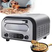 Smart Pizza Oven, 1700W Stainless Steel Touch Screen Countertop Pizza Oven 12", Electric Pizza Maker with 60-Min Timer, 6 Pizza Presets, Heats up to 450℃,Pizza Cooker for Home Restaurant