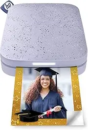 [HP] Sprocket 2x3 Instant Smartphone Photo Printer - Portable Color Wireless Mobile Printer - Zink Sticky-Back Photos - Print from Compatible iOS & Android Devices with Bluetooth w/Fun App - Purple