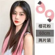 Set of 2: Hair Fringe 1 Pair - Pink - One Size