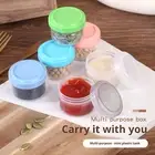 Storage Cups Bpa-free Jars Snack Containers with Lids for Condiments Salad
