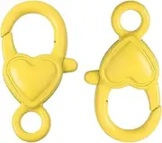 [Frediuo] 2x Lobster Clasp Hook Connector Cute Alloy DIY Keyring Buckle, Lobster Claw Clasp for Jewelry Making Findings Bag Crafts Toy