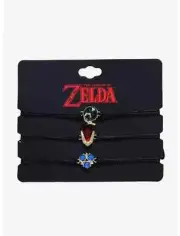 LEGEND OF ZELDA nintendo switch nes snes Spiritual Stones BRACELET SET cord E