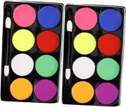 Artistic Paint Palette Face Painting Set 8 Colors Oil-based Makeup for Boys and Girls Halloween Party