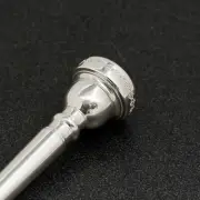 Genuine Bach Silver Trumpet Mouthpiece, 5C NEW! Crusaders Cross Engraved