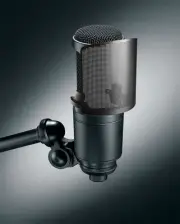 Audio Technica AT2020 Studio Recording Microphone Condenser Mic + Pop Filter