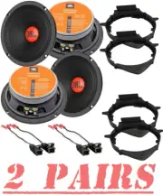 4 JBL 6.5" 300 Watts Midrange Car Door Speakers For 2007-13 Chevy Silverado 1500 (for: Chevrolet)