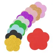 60 Pack Flower Cutouts Paper Bulletin Board Decorations Multi-Color 3.4 x 3.4"