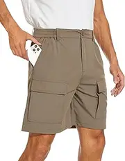 [NATUVENIX] Cargo Shorts for Men,Cargo Hiking Shorts Quick Dry Fishing Shorts for Men Lightweight Shorts Casual Stretch