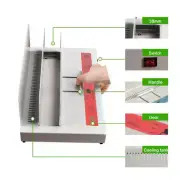 320x38mm Hot-melt Binding Machine Electric Book Binder for A3 A4 A5 A6 220V 100W