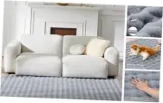 Fluffy Area Rugs for Living Room, 4x6 Machine Washable 4'x6' 12 - Light Grey