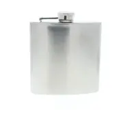 Csa Stainless Steel 6 Oz Hip Flask Pewter Great for Gifts and Western Reinactmen