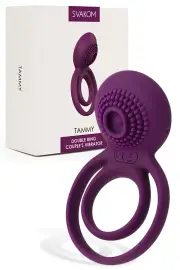 Svakom Tammy 3.1" Vibrating Couples Ring with Double Rings