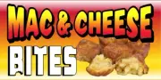 MACARONI MAC & CHEESE BITES VINYL HORIZONTAL BANNERS (CHOOSE A SIZE) LEMON ADE