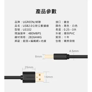 【綠聯】 USB公對公傳輸線 雙頭鍍金 1.5~2公尺